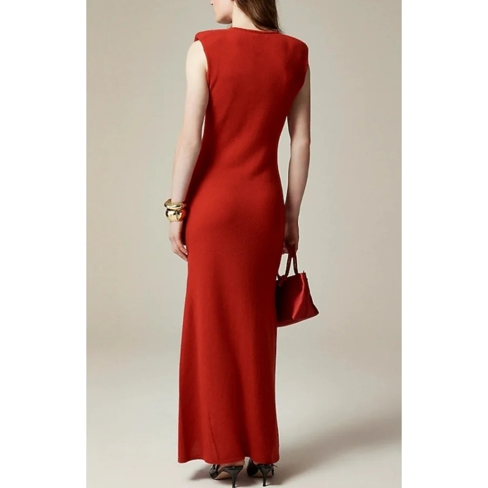 J.Crew Spring Street Featherweight Cashmere V-Neck Sweater-Dress